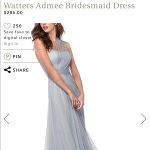 Watters Admee Bridesmaid Dress